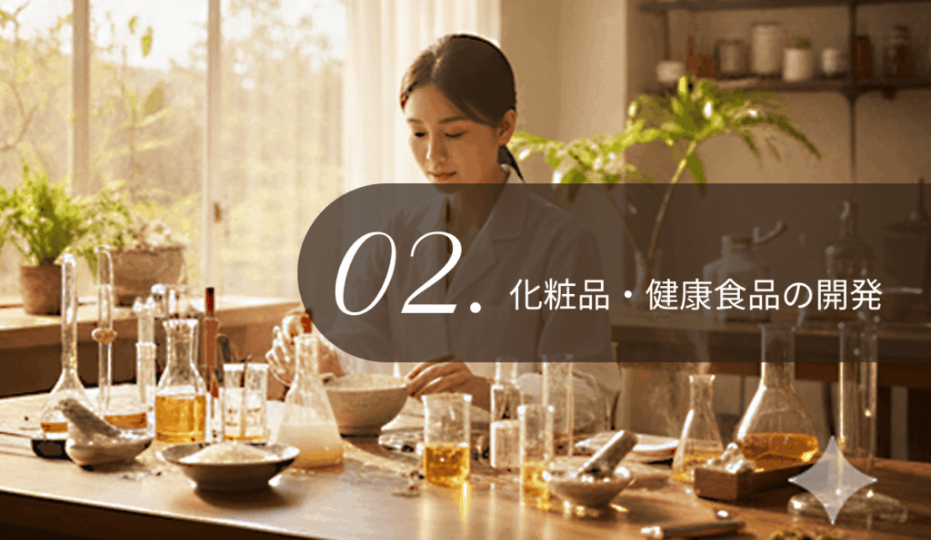 化粧品・健康商品の開発
